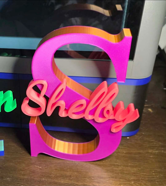 Custom Initial Name Sign