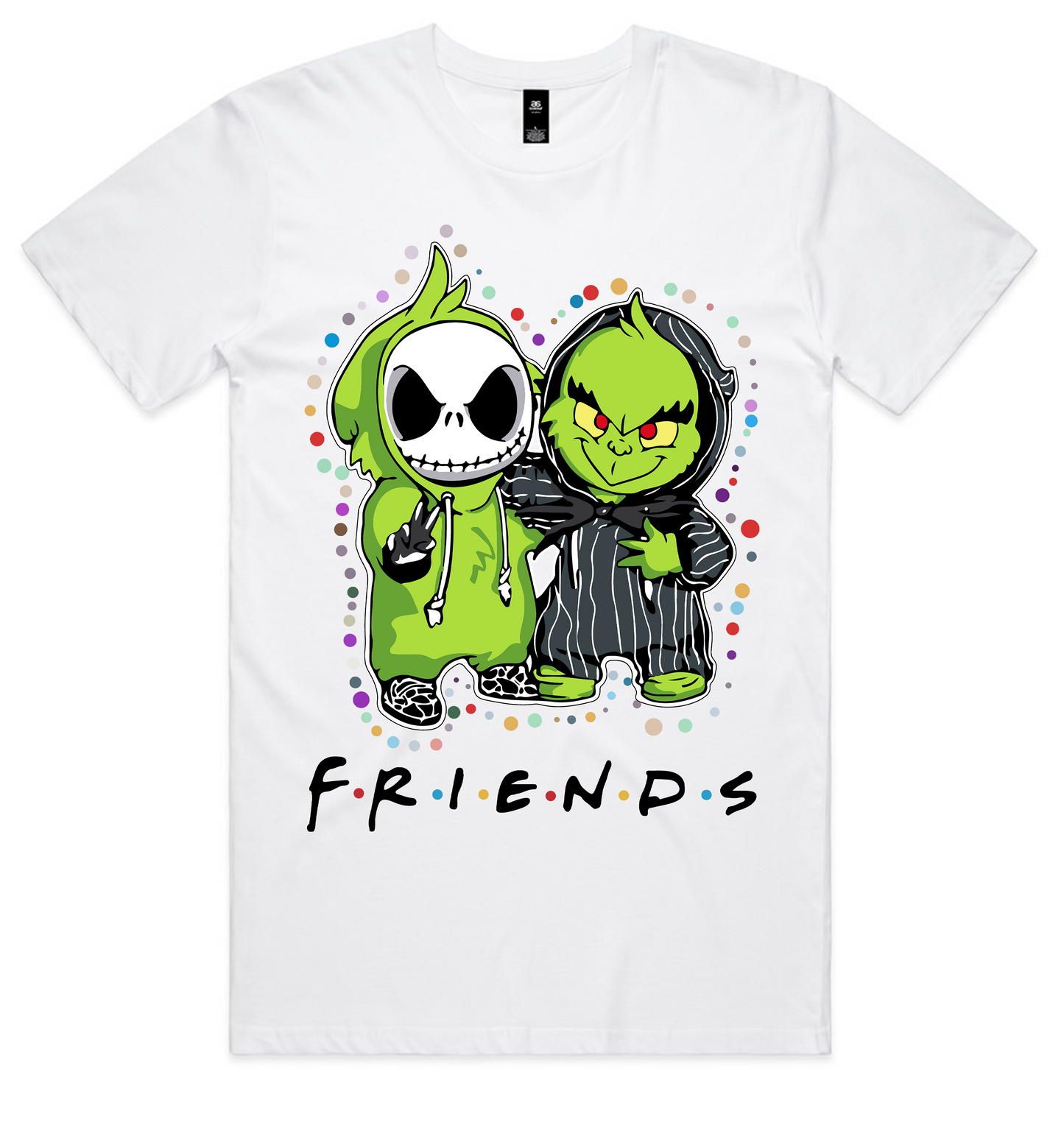 Grinch Christmas Design on AS Colour shirts Select Your Design