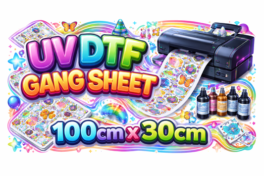 100cm x 30cm UV DTF Sheet (1 Meter)