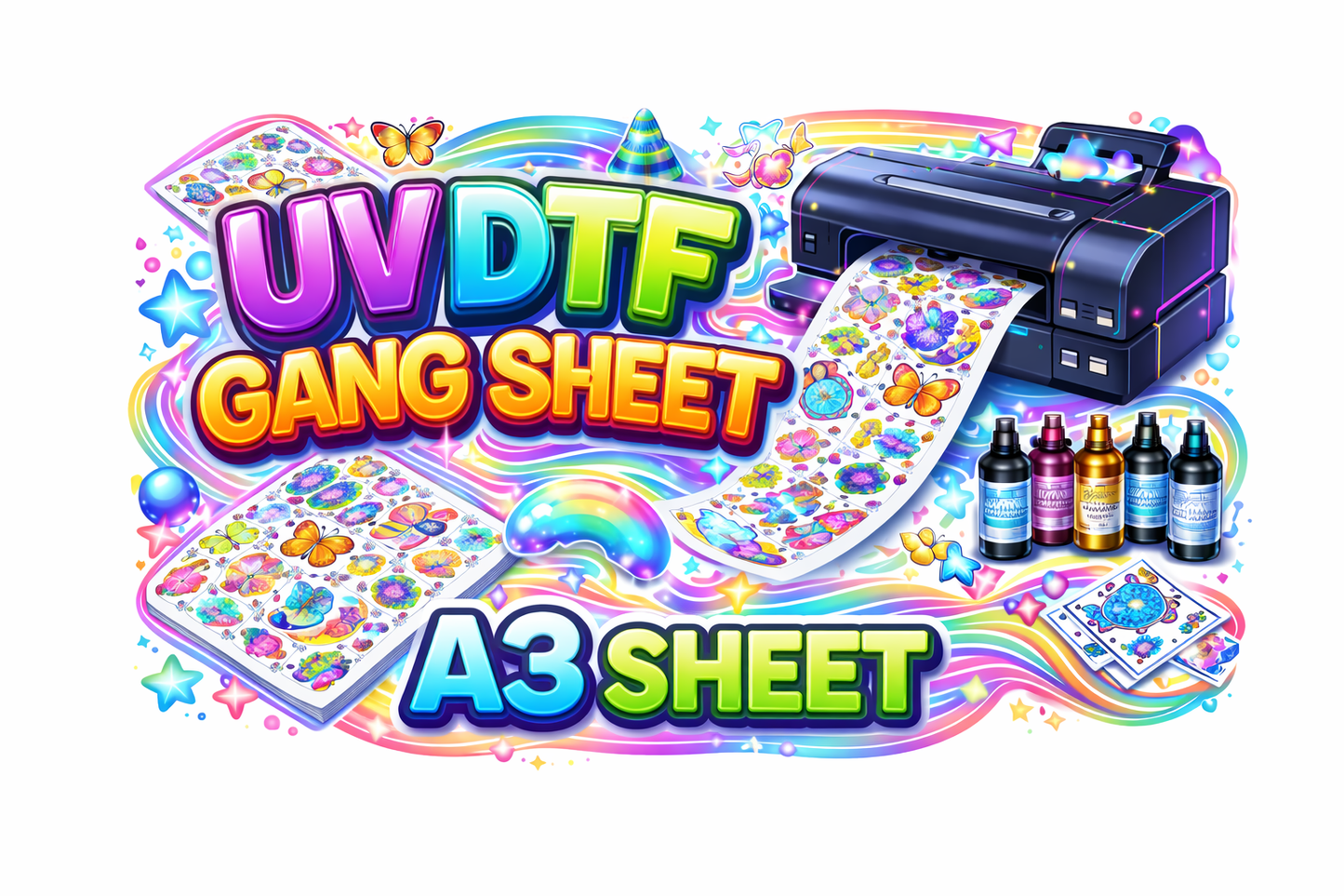A3 UV DTF Sheet