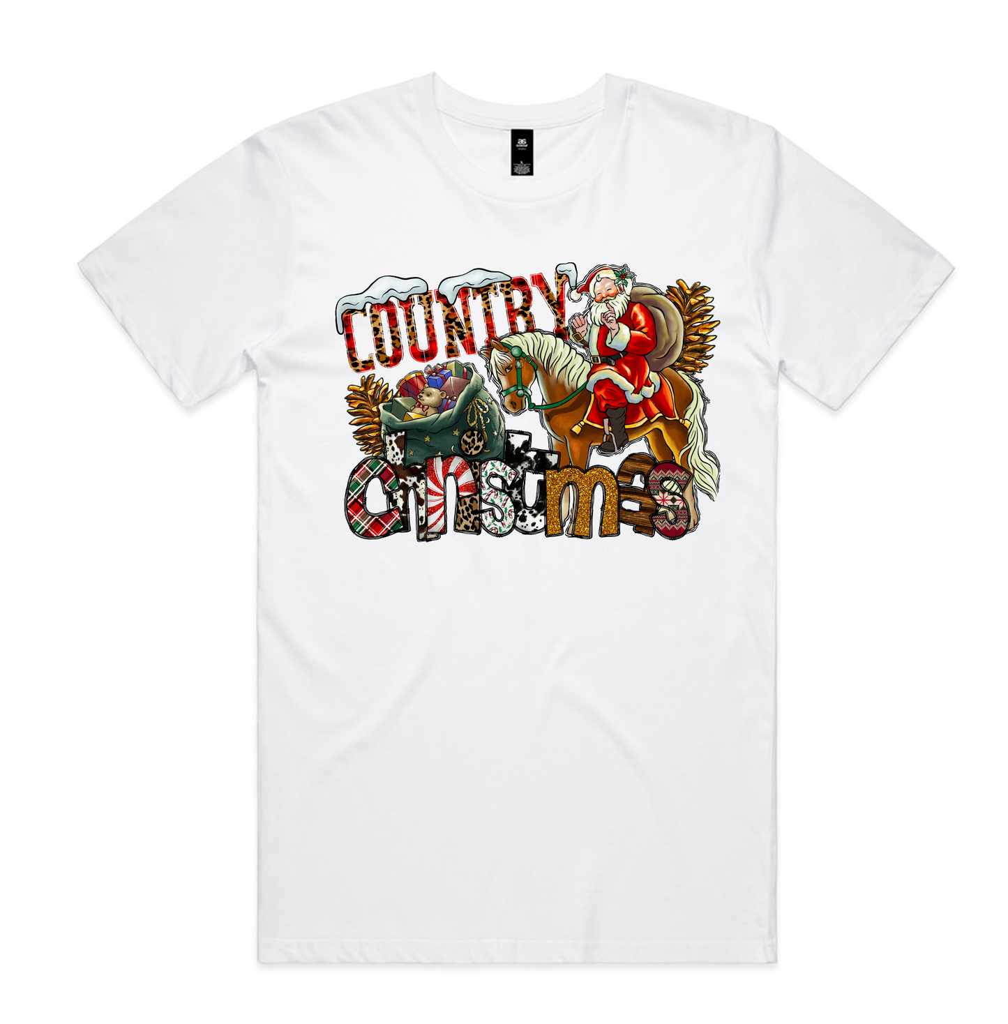 Christmas Designs on AS Colour shirts Select Your Design