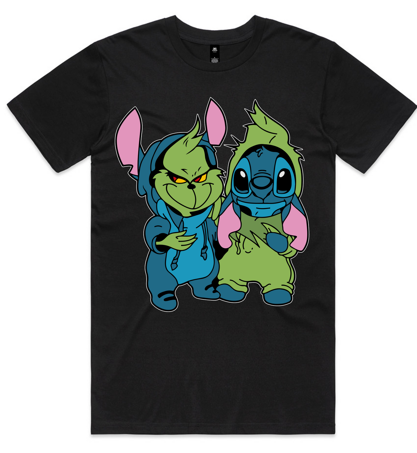 Grinch Christmas Design on AS Colour shirts Select Your Design