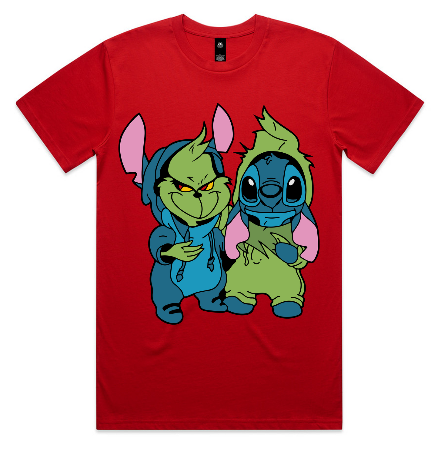 Grinch Christmas Design on AS Colour shirts Select Your Design