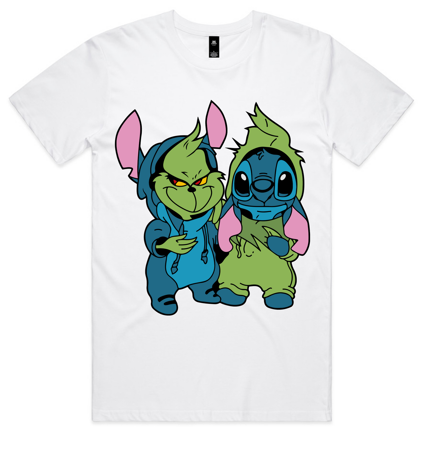 Grinch Christmas Design on AS Colour shirts Select Your Design