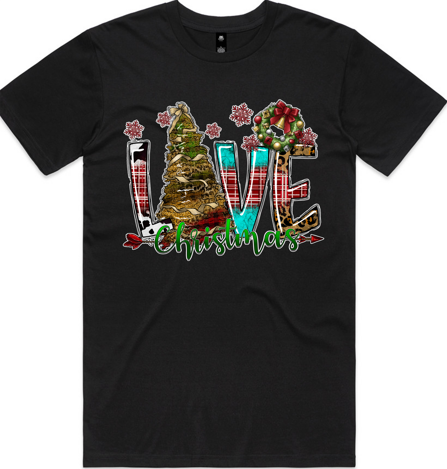 Christmas Designs on AS Colour shirts Select Your Design