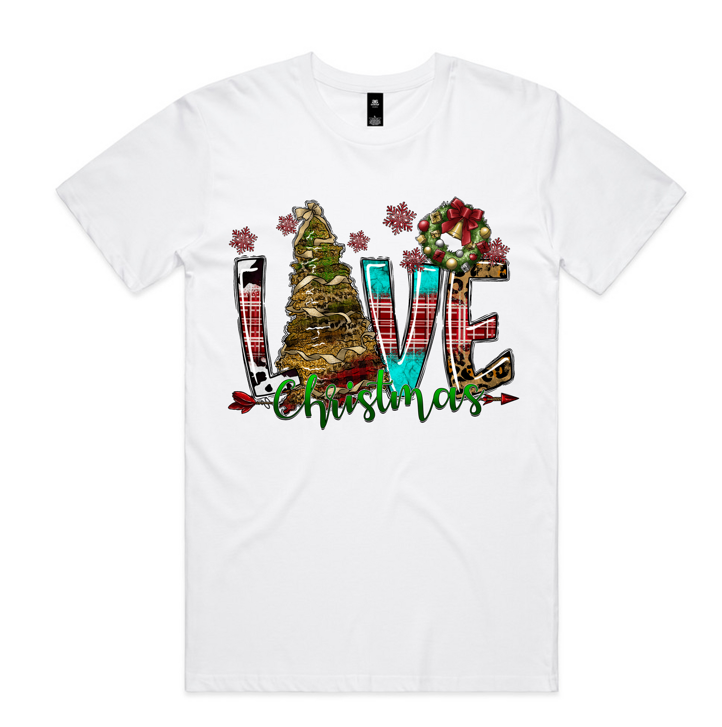 Christmas Designs on AS Colour shirts Select Your Design