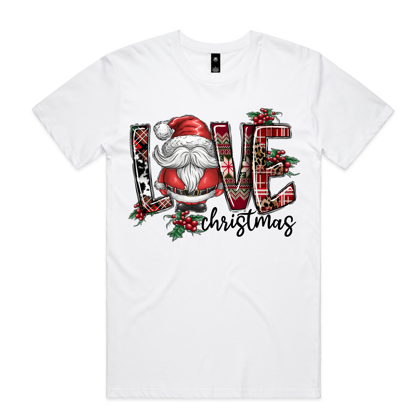Christmas Designs on AS Colour shirts Select Your Design