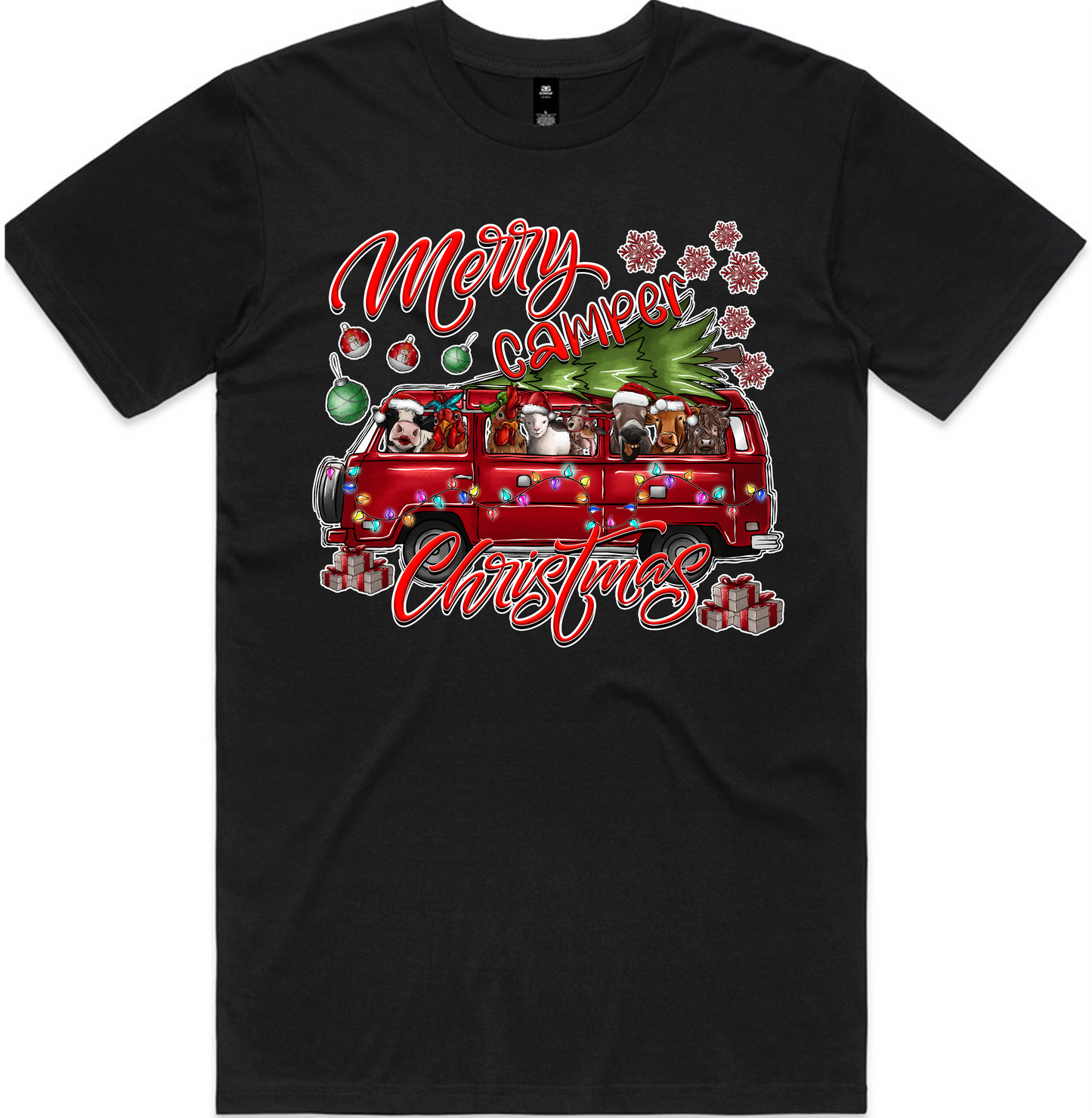 Christmas Designs on AS Colour shirts Select Your Design