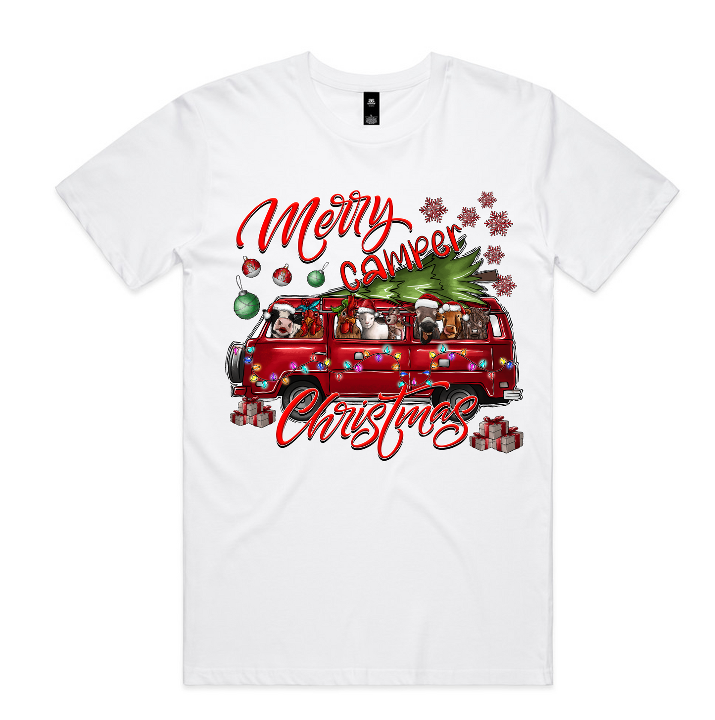 Christmas Designs on AS Colour shirts Select Your Design