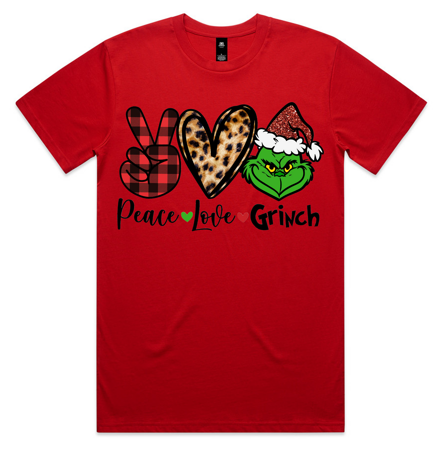 Grinch Christmas Design on AS Colour shirts Select Your Design