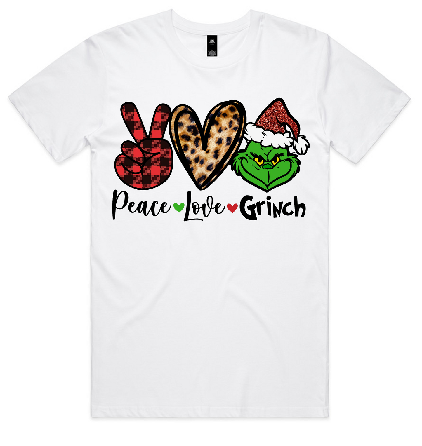 Grinch Christmas Design on AS Colour shirts Select Your Design