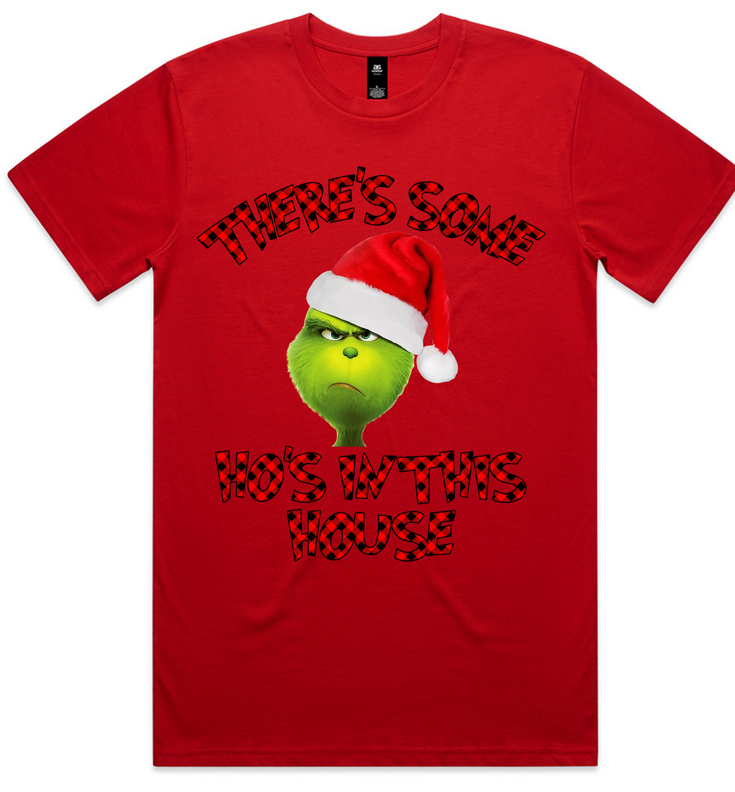 Grinch Christmas Design on AS Colour shirts Select Your Design