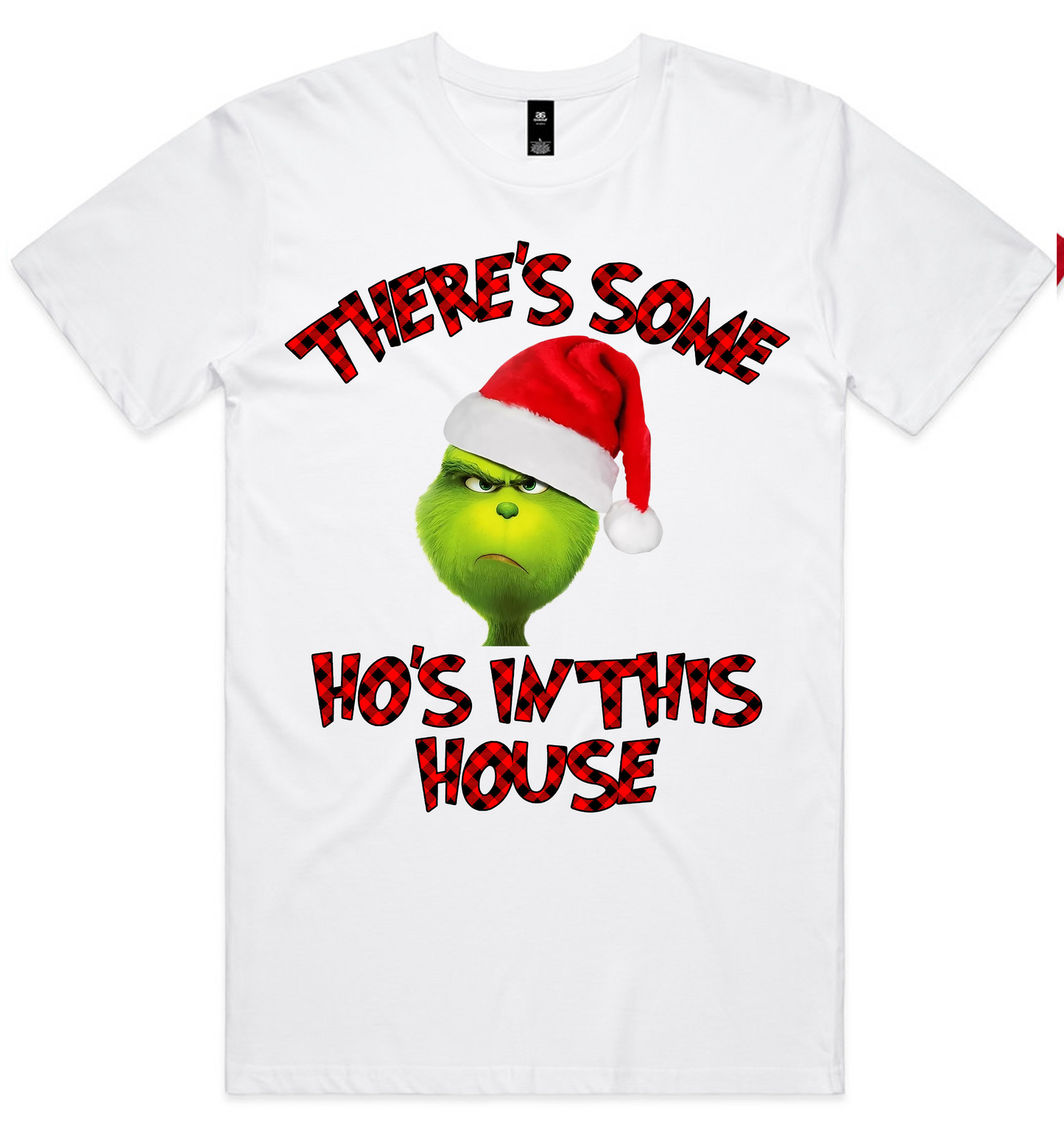 Grinch Christmas Design on AS Colour shirts Select Your Design