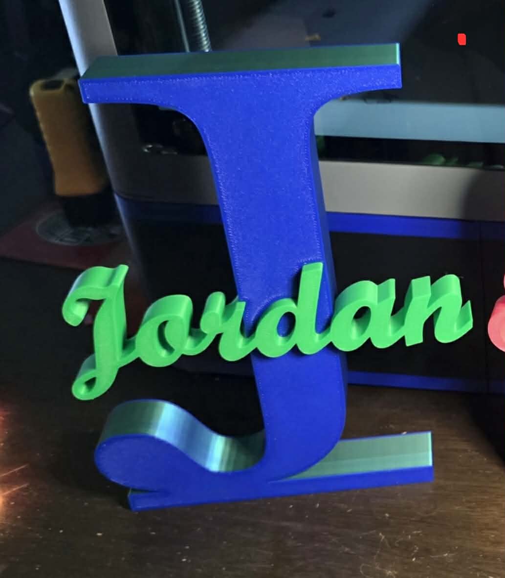 Custom Initial Name Sign