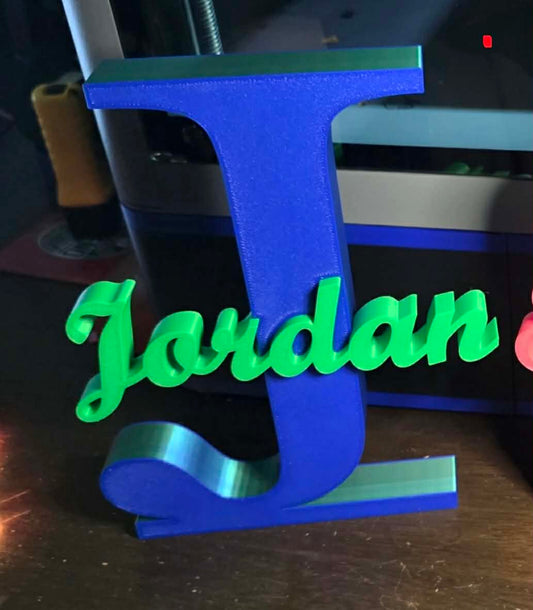 Custom Initial Name Sign