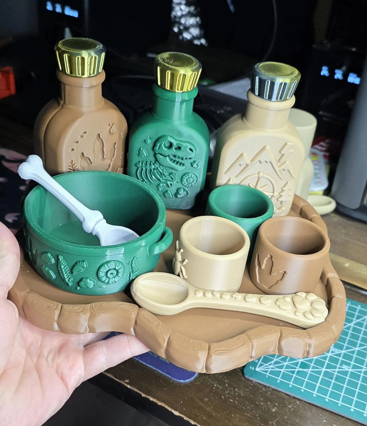 3D Printed Dinosaur Discovery Play Set