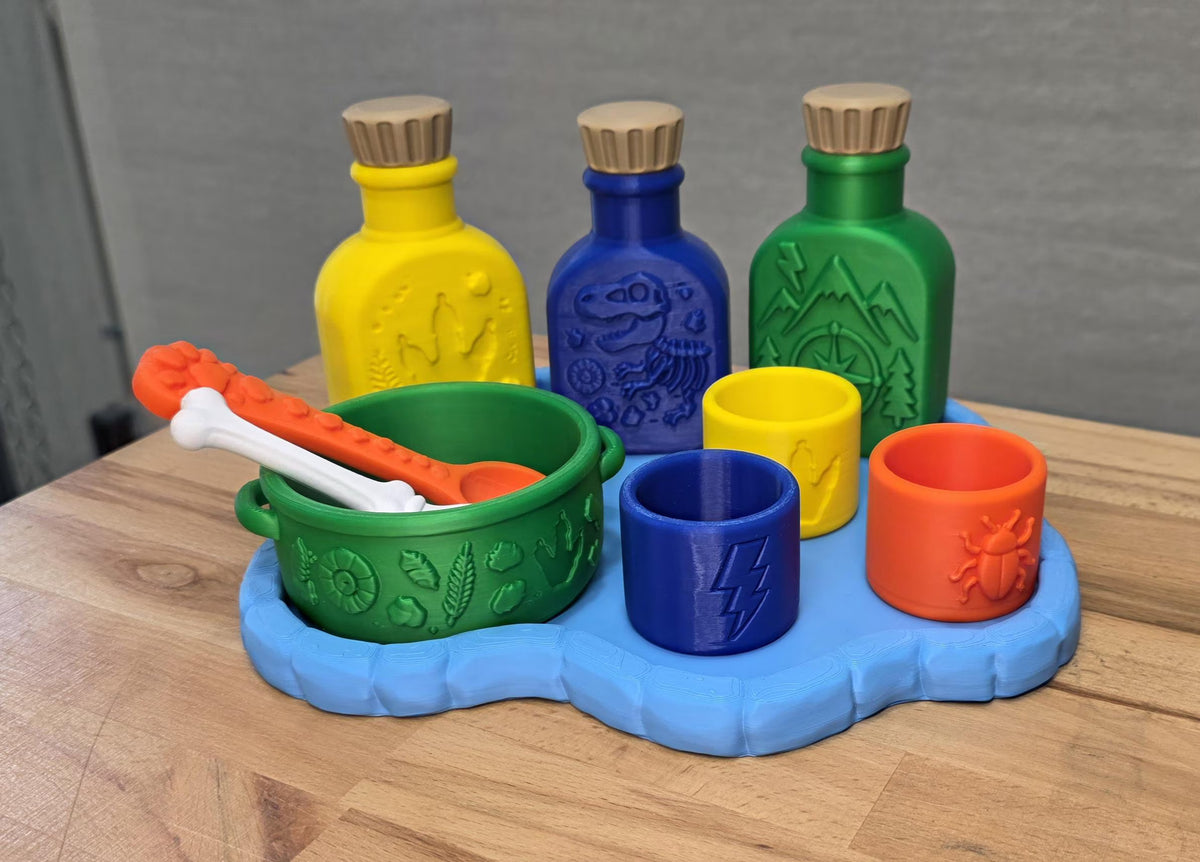 3D Printed Dinosaur Discovery Play Set