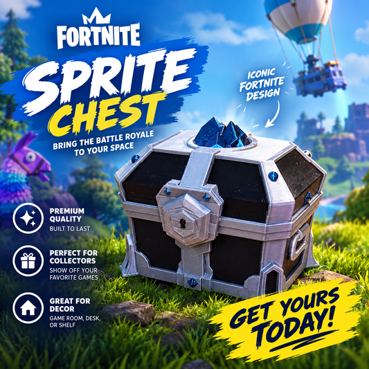 Fortnite sprite chest 3d printed